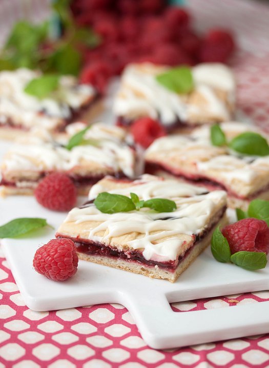 Frosted Raspberry Pie Bars