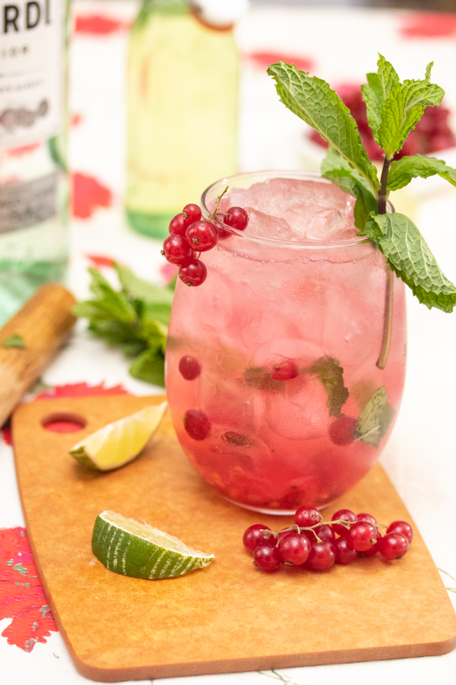 Red Currant Mojitos