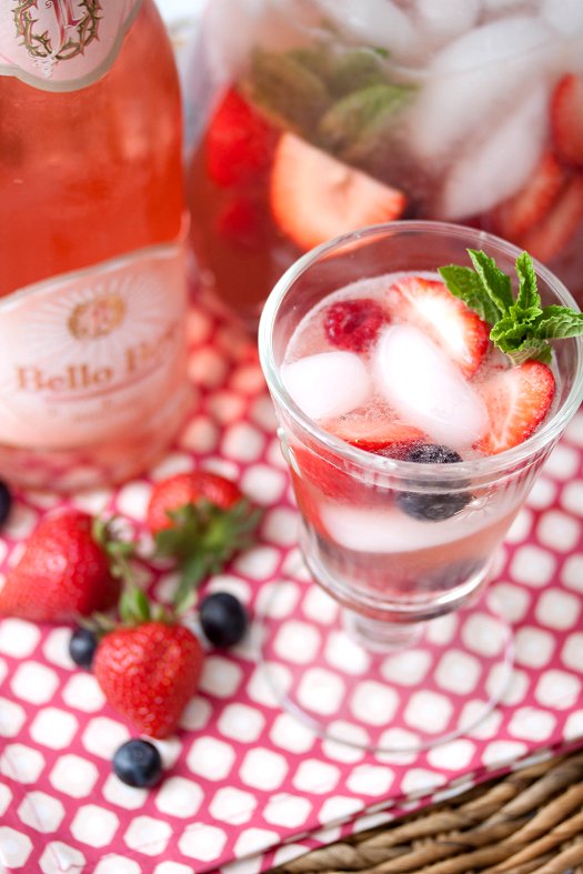 Pink Moscato Sangria